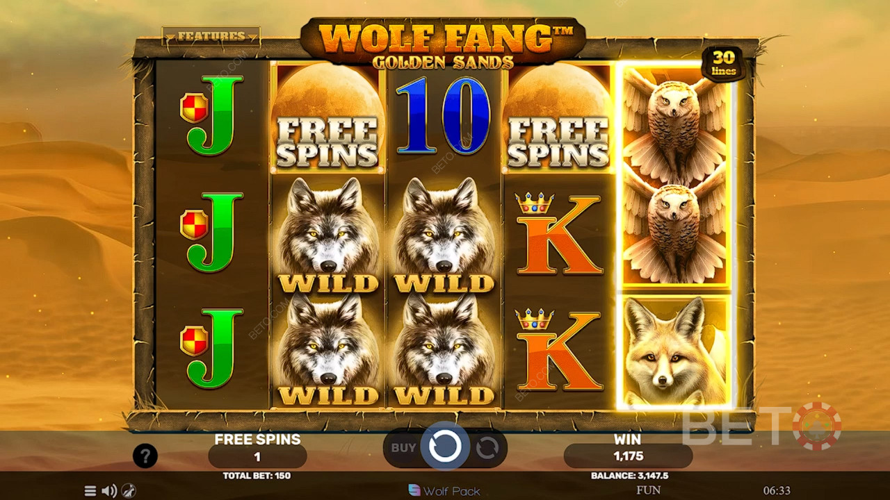 Wolf Fang Огляд Golden Sands від BETO Slots
