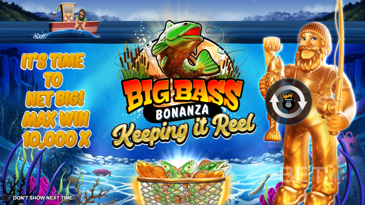 Виграйте 10 000-кратну ставку в онлайн-слоті Big Bass - Keeping it Reel!