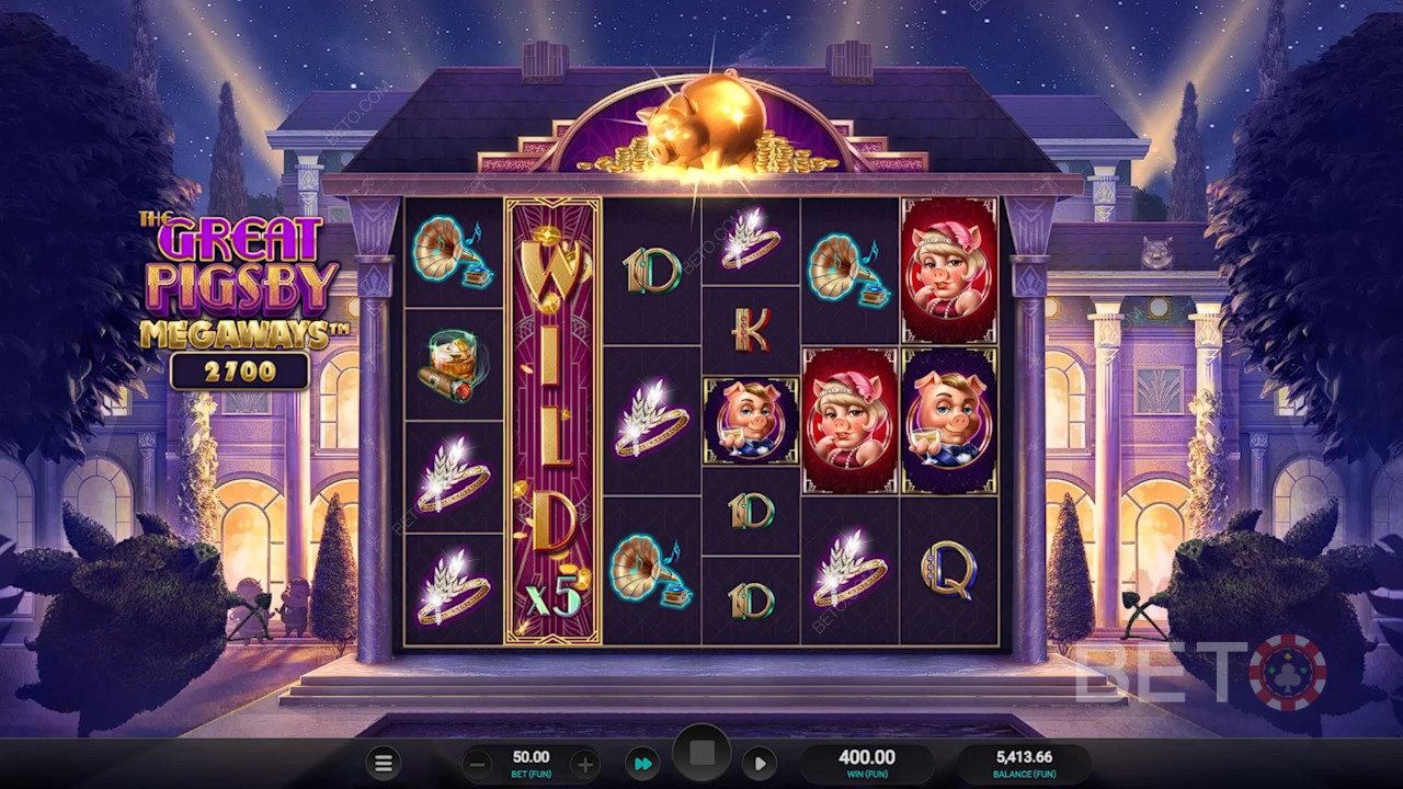 Огляд The Great Pigsby Megaways від BETO Slots
