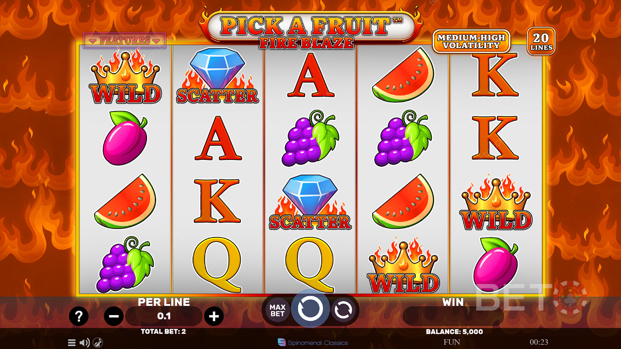 Pick A Fruit Fire Blaze Грати Безкоштовно
