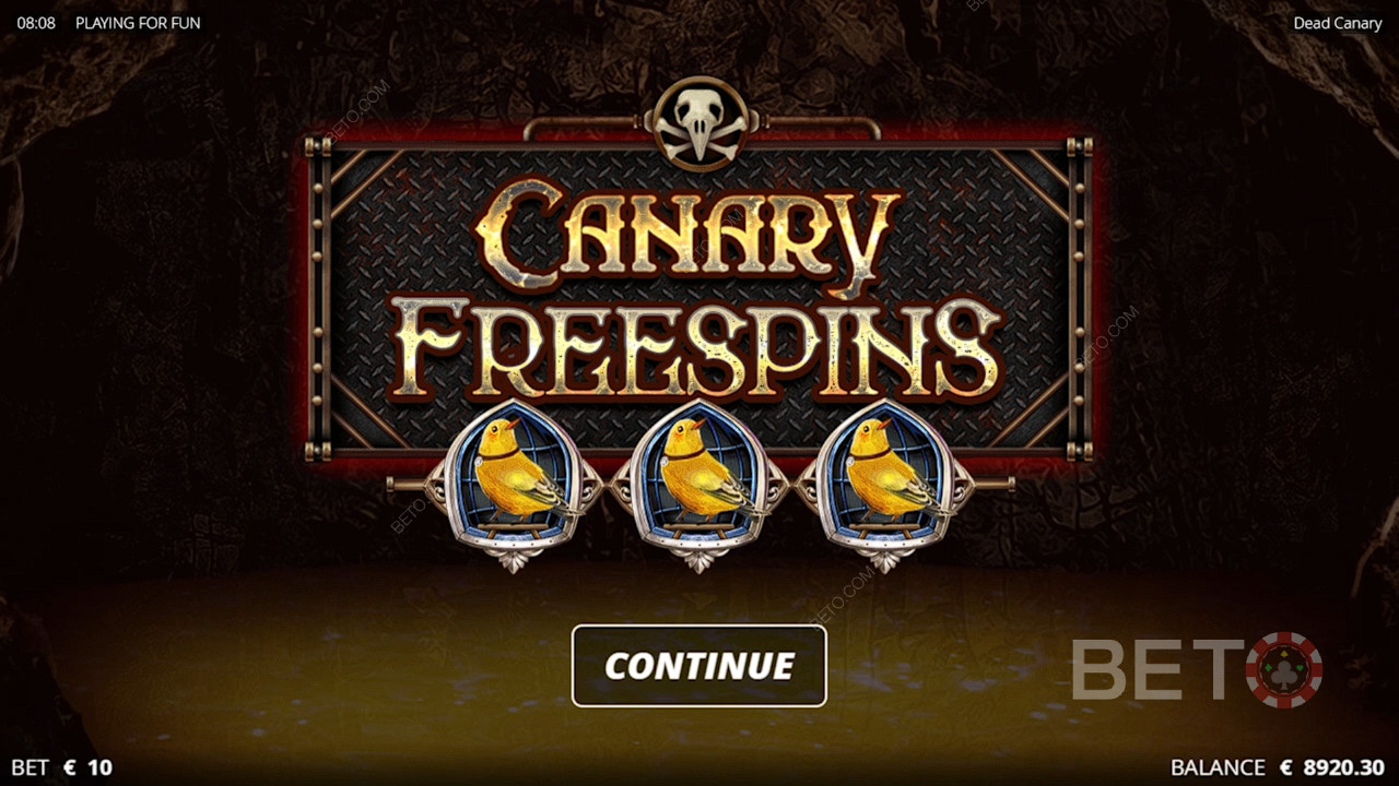 Безкоштовні обертання Canary - це, безумовно, найпотужніша функція цієї гри в казино