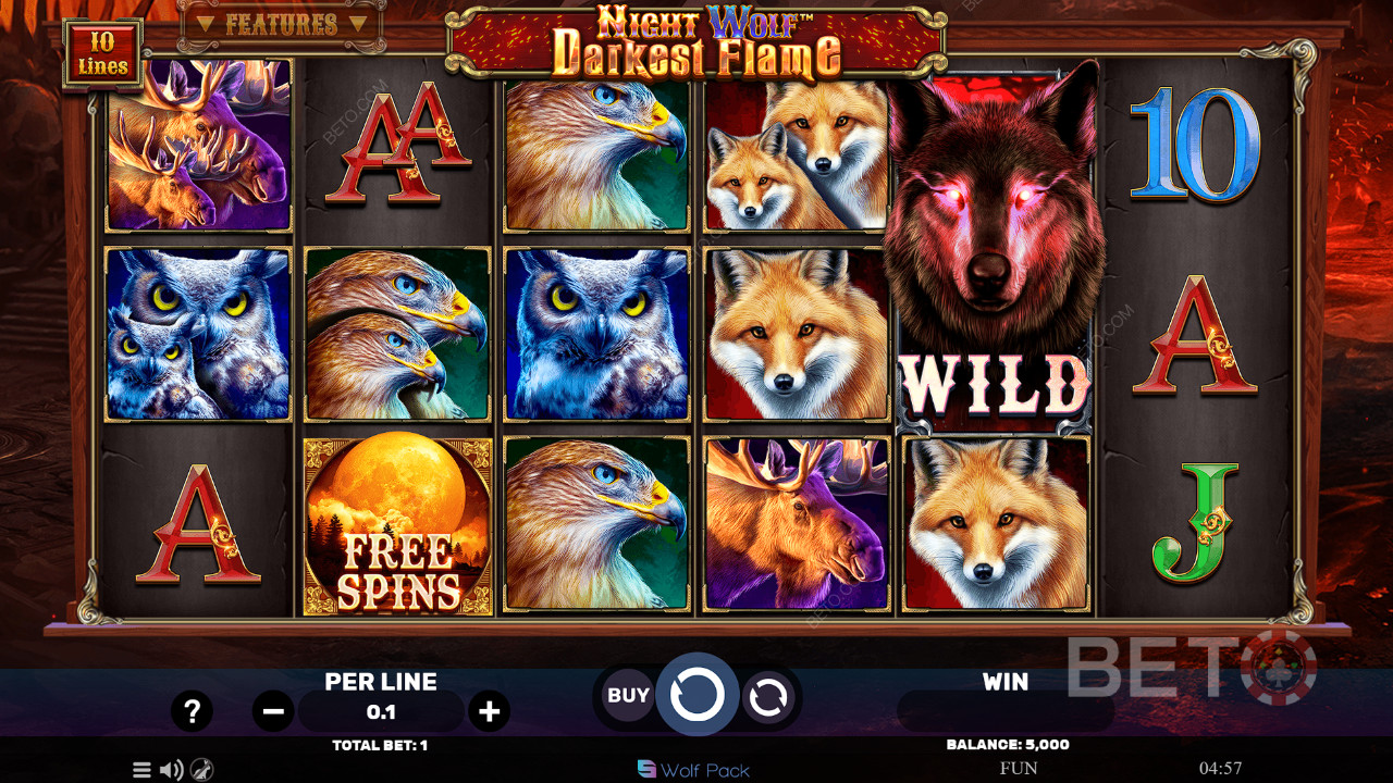 Огляд Night Wolf Darkest Flame від BETO Slots