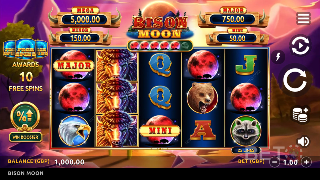 Огляд Bison Moon від BETO Slots