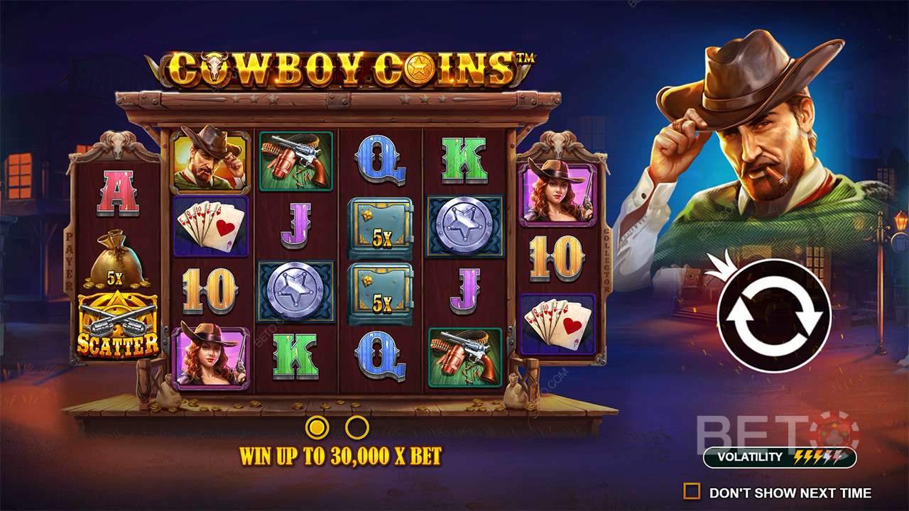 Вирок для ігрового автомата Cowboy Coins