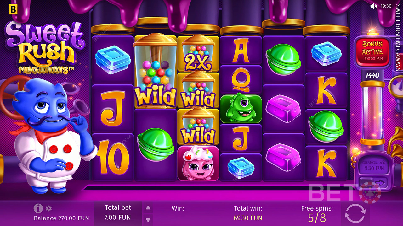 Огляд Sweet Rush Megaways від BETO Slots