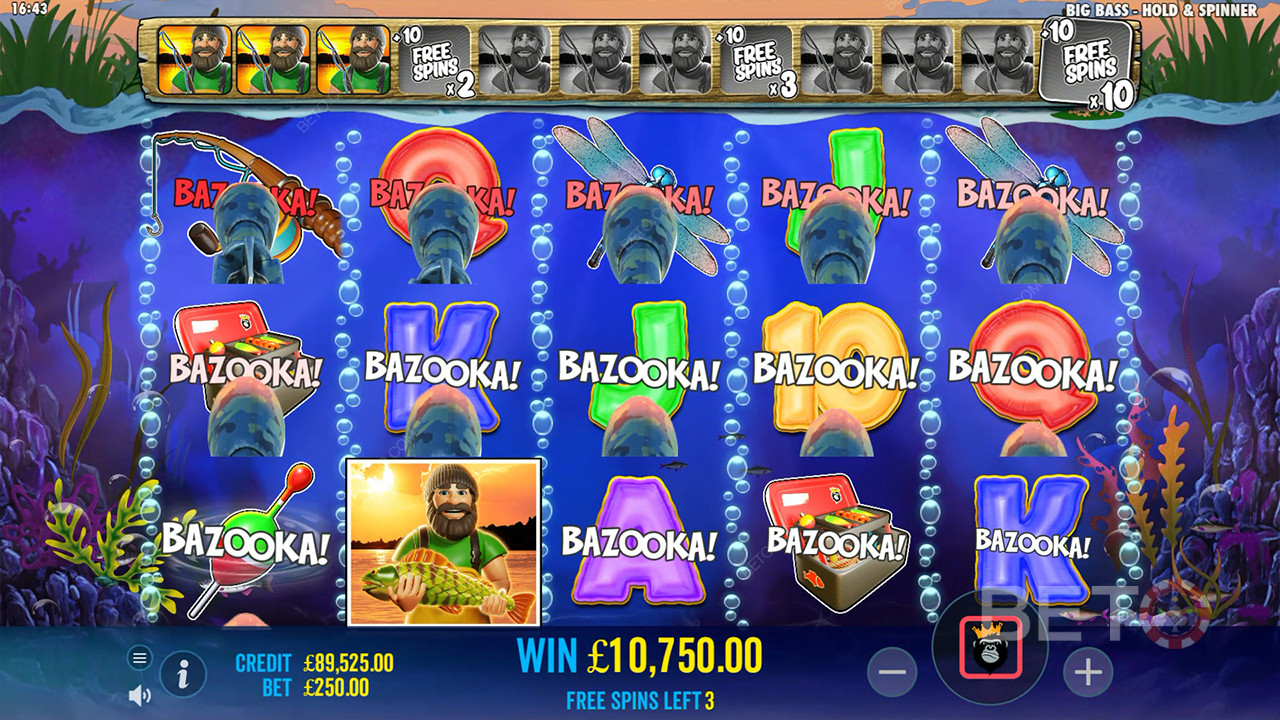 Особливості бонусів пояснюються в Big Bass Bonanza Hold and Spinner від Reel Kingdom