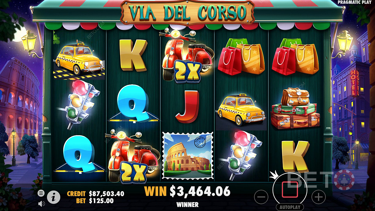 Огляд Via Del Corso від BETO Slots
