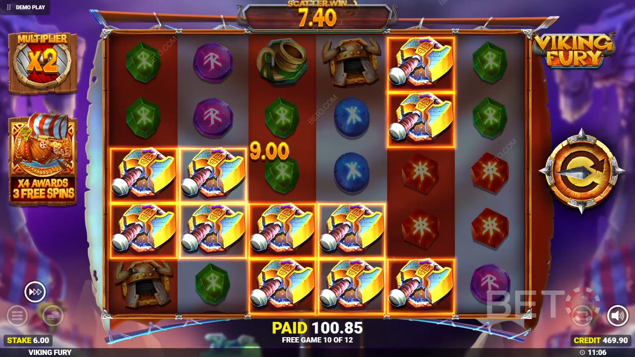 Виграйте 10 000-кратну ставку в онлайн-слоті Viking Fury Spinfinity!