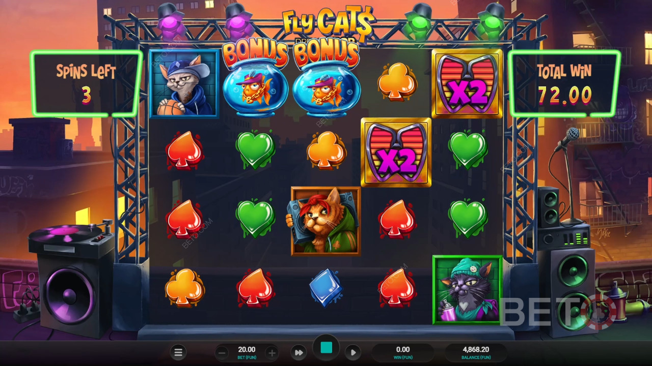 Огляд Fly Cats Dream Drop від BETO Slots
