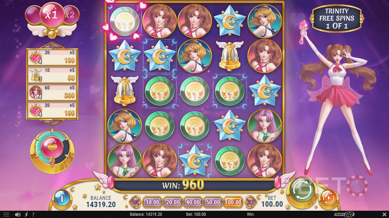 Огляд Moon Princess Trinity від BETO Slots