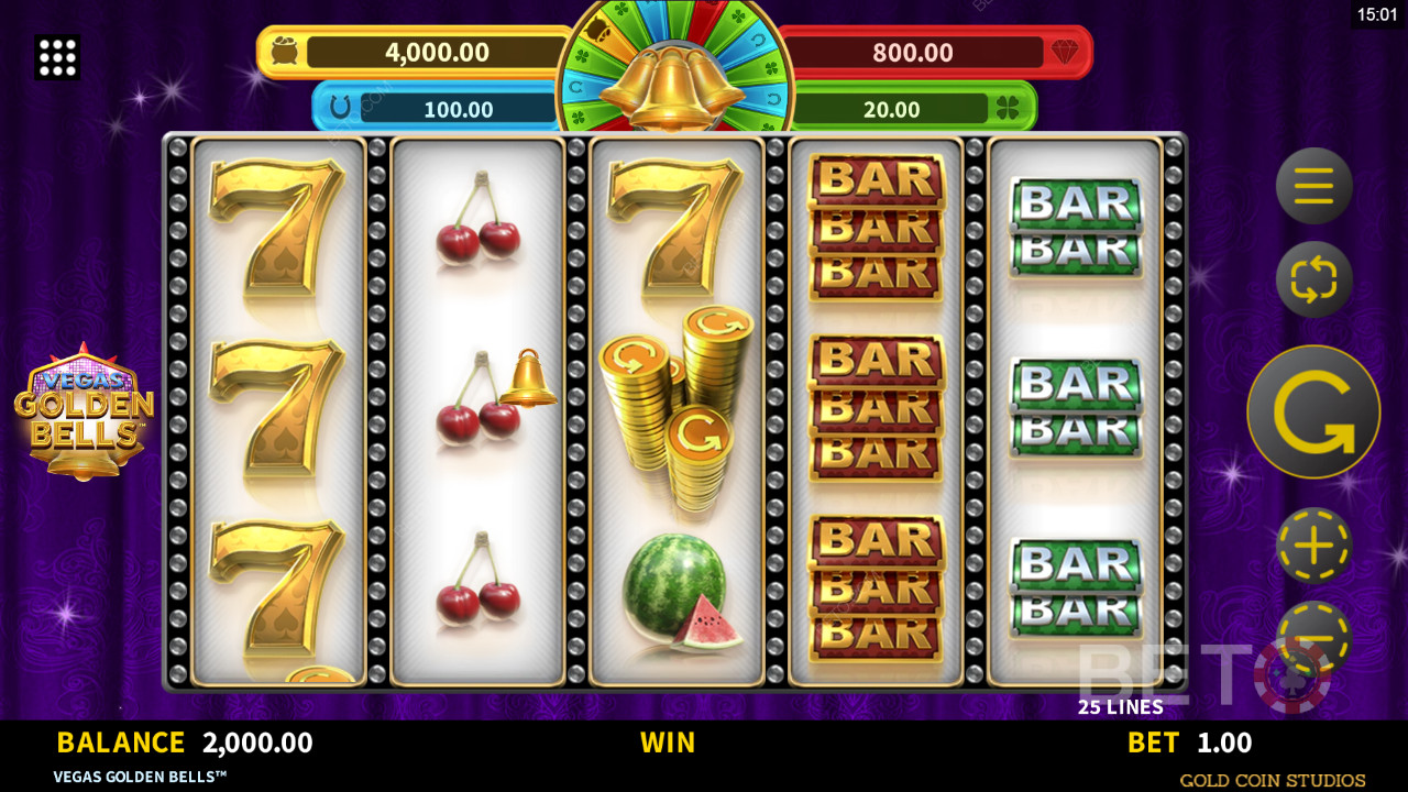 Огляд казино Vegas Golden Bells від BETO Slots