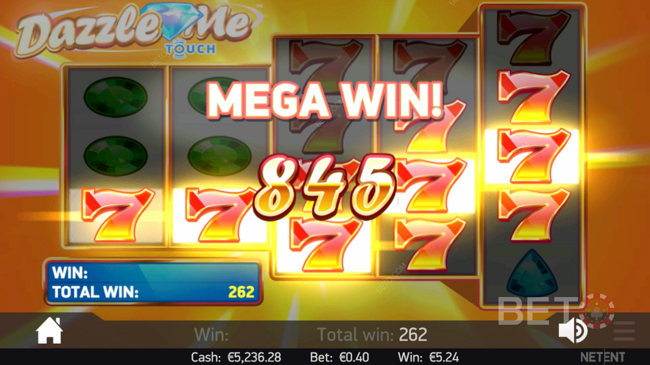 Мега-виграш в онлайн-слоті Dazzle Me