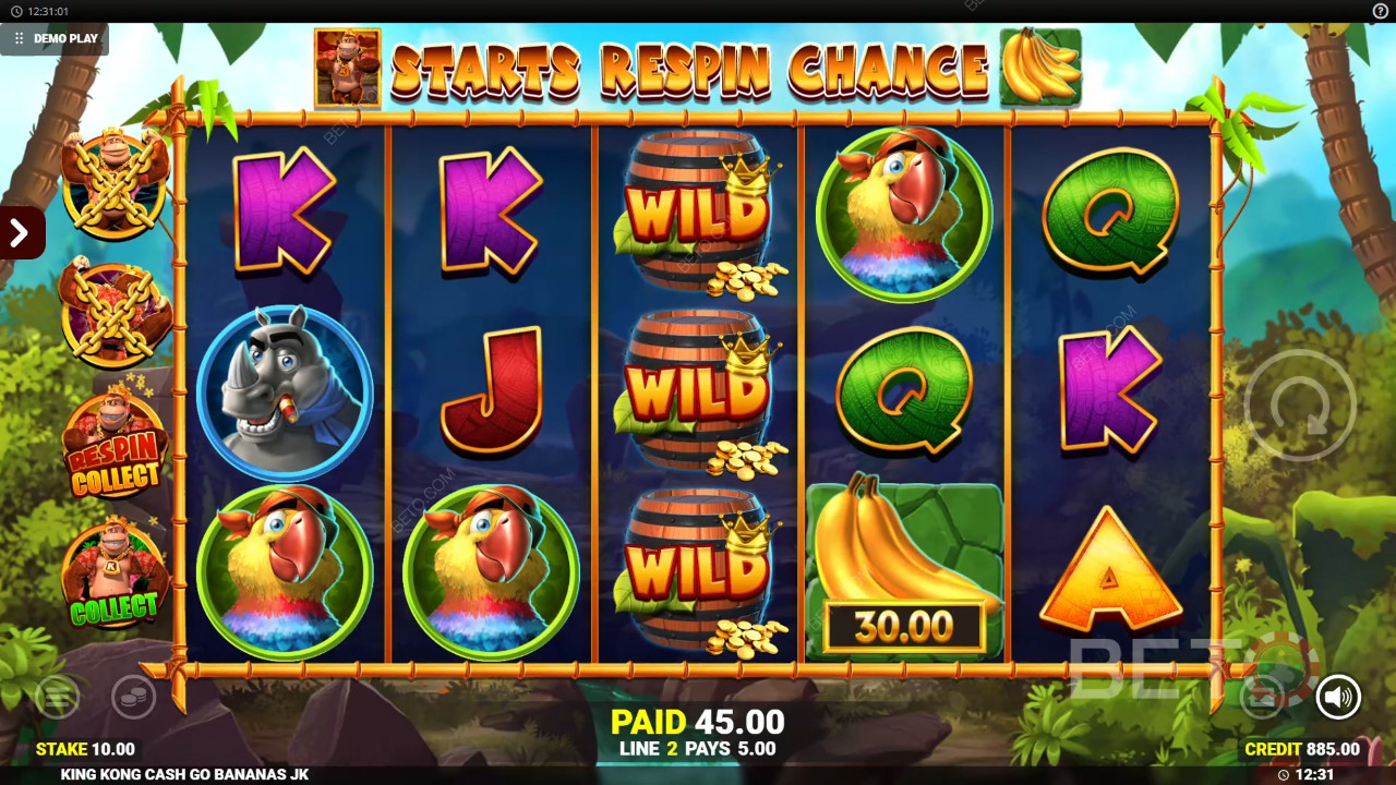 Особливості бонусів у King Kong Cash Go Bananas пояснюються Blueprint