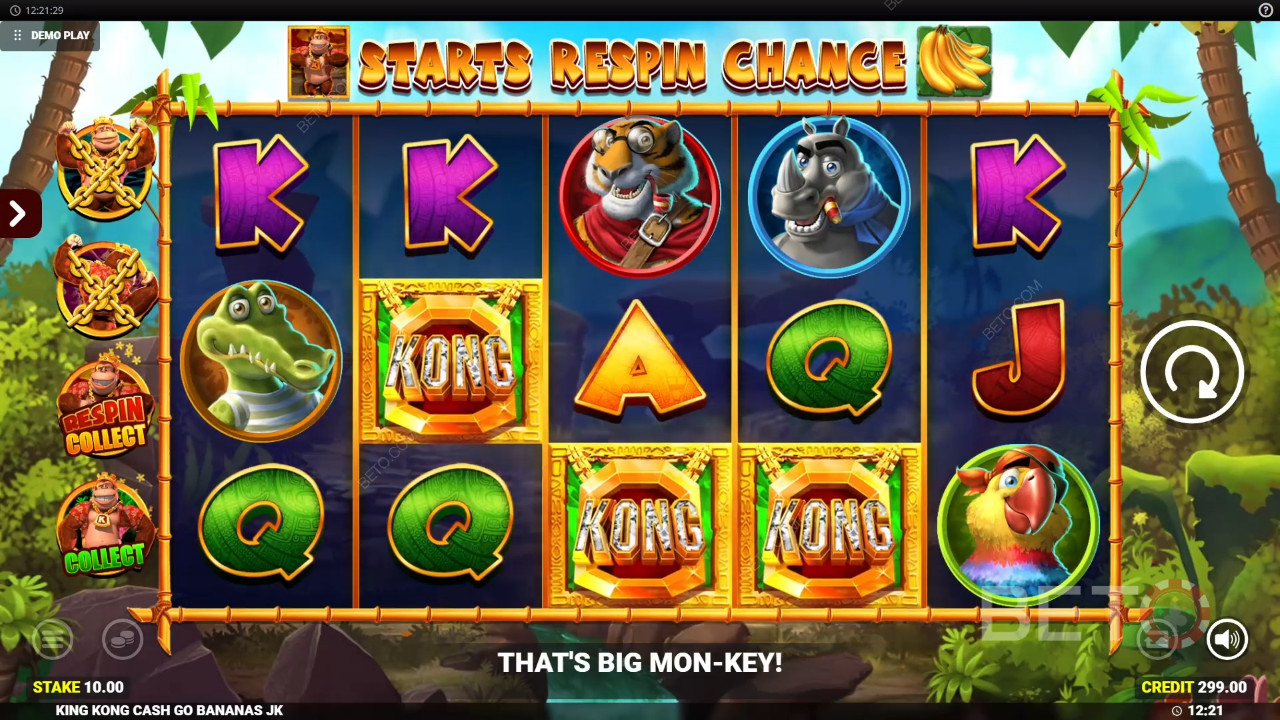 Огляд King Kong Cash Go Bananas від BETO Slots