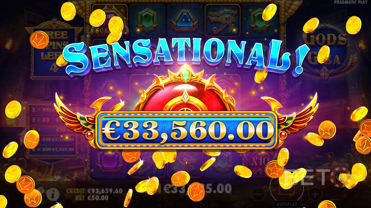 Виграйте у 5 000 разів більше вашої ставки в ігровому автоматі Gods of Giza!