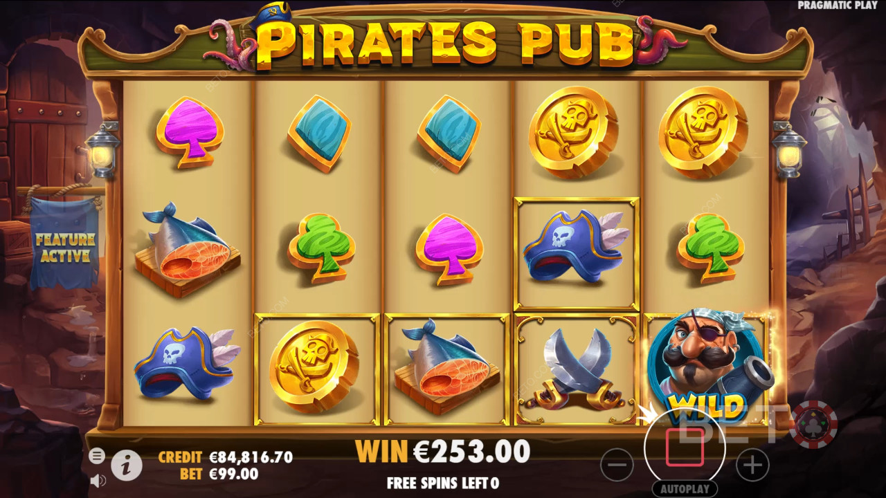 Пояснення функцій бонусів у Pirates Pub від Pragmatic Play