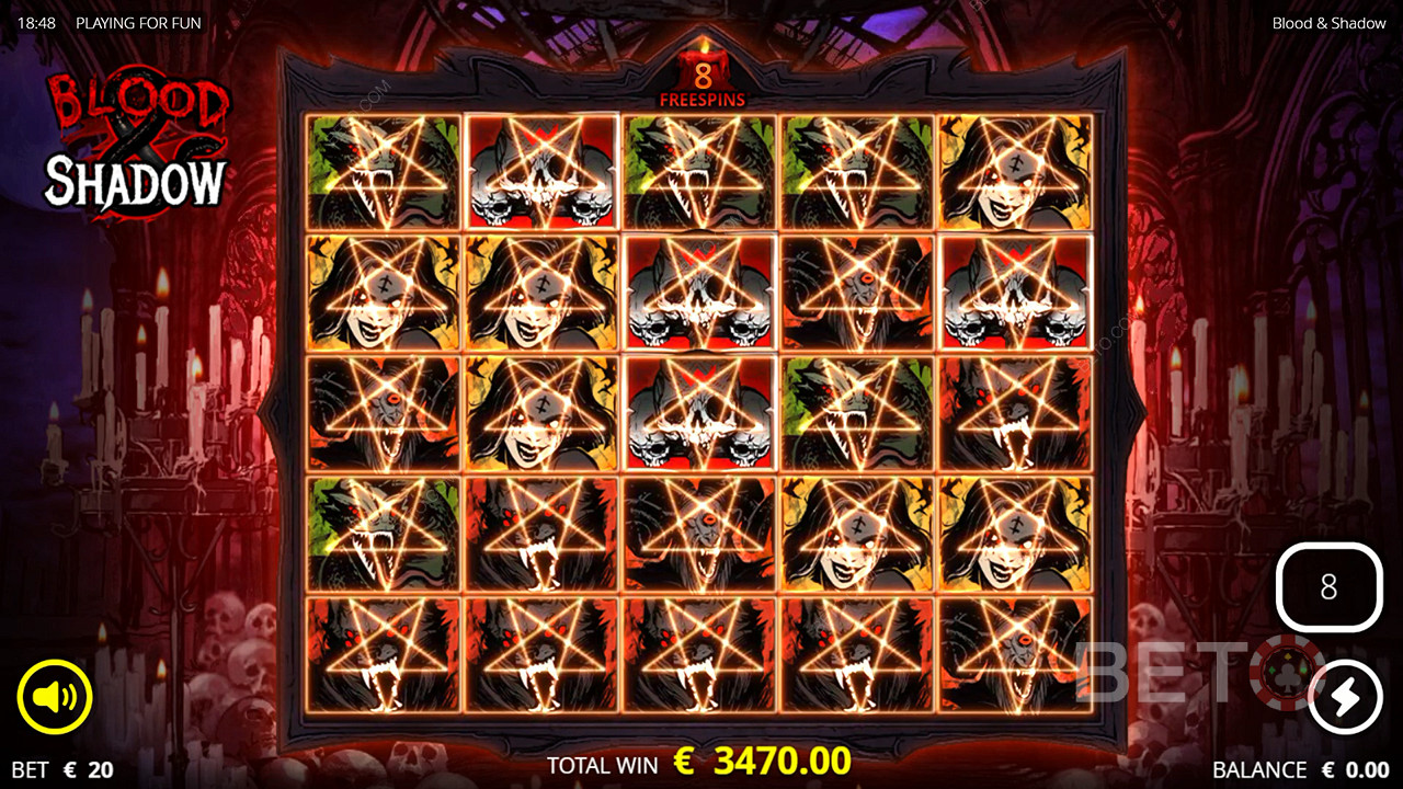 Огляд Blood and Shadow від BETO Slots