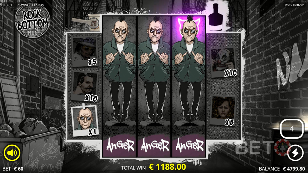 Огляд Rock Bottom від BETO Slots