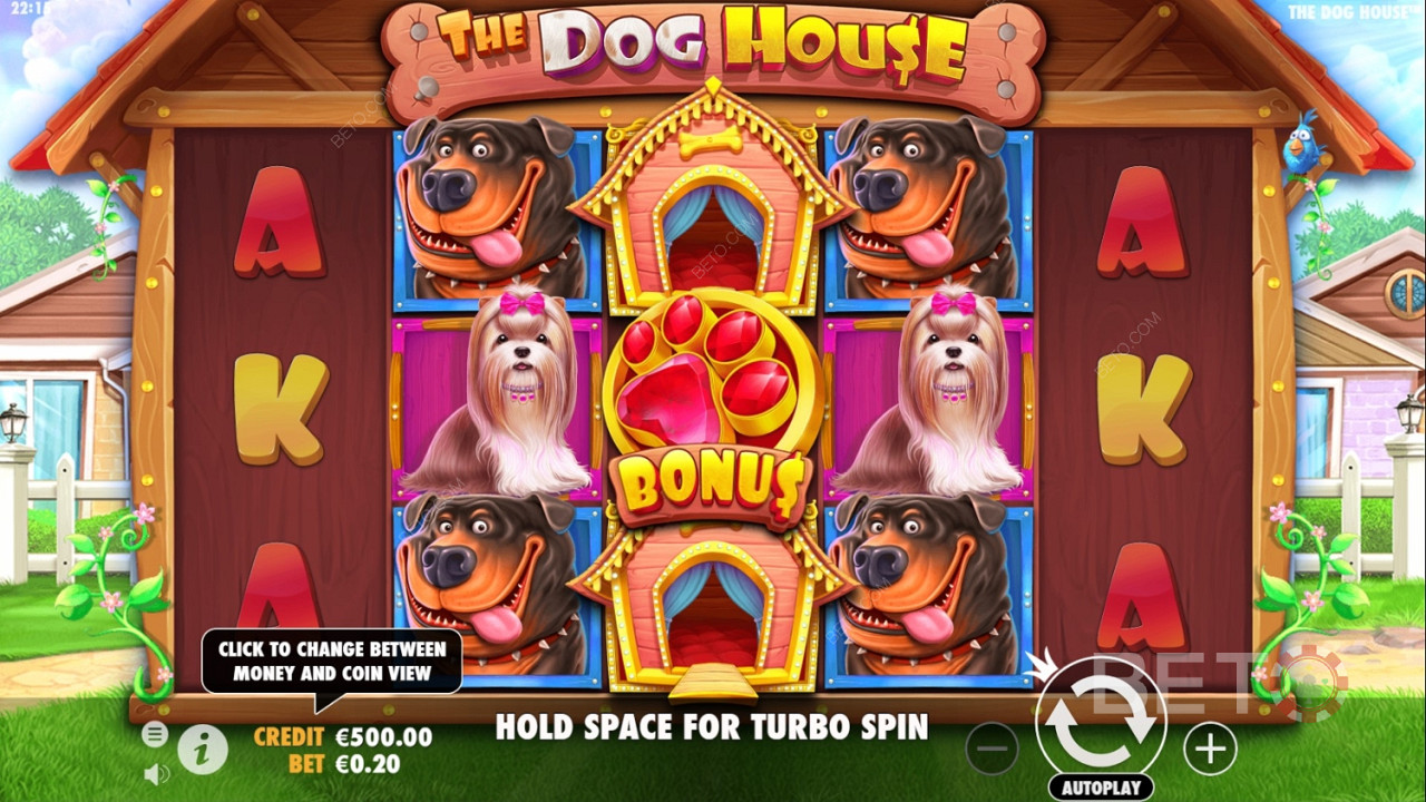 Спеціальний бонус в ігрових автоматах The Dog House