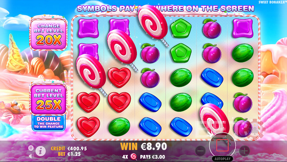 Delicious Скатери в ігровому автоматі Sweet Bonanza
