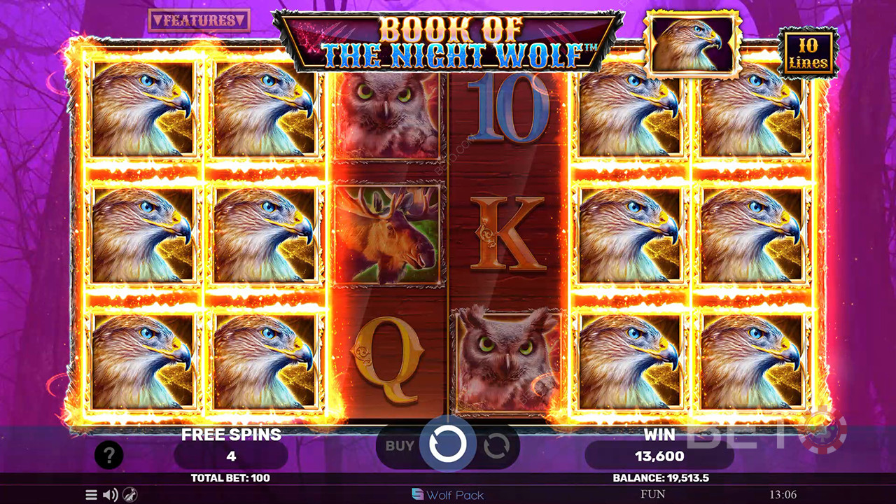 Огляд "Книга нічного вовка" від BETO Slots