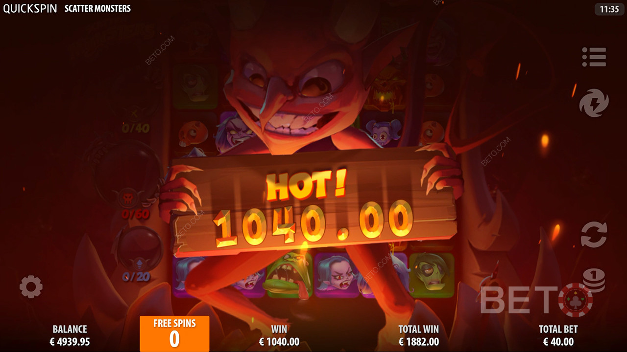 Огляд Scatter Monsters від BETO Slots