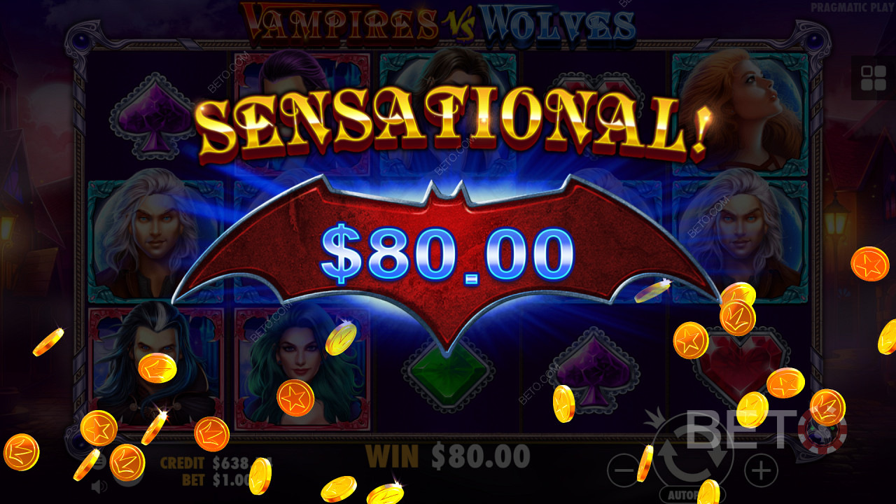 Виграти велику виплату в Vampires vs Wolves