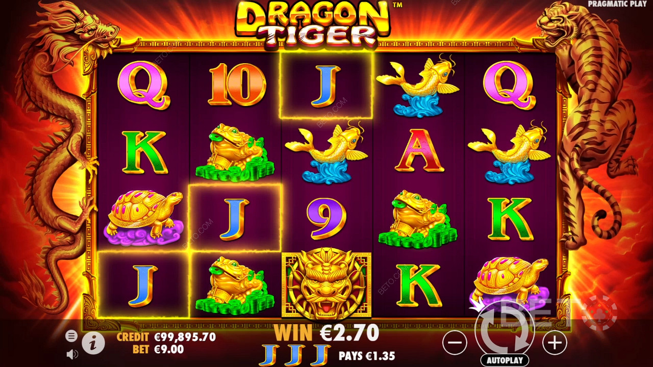 Насолоджуйтеся 1 024 способами виграти в ігровому автоматі Dragon Tiger