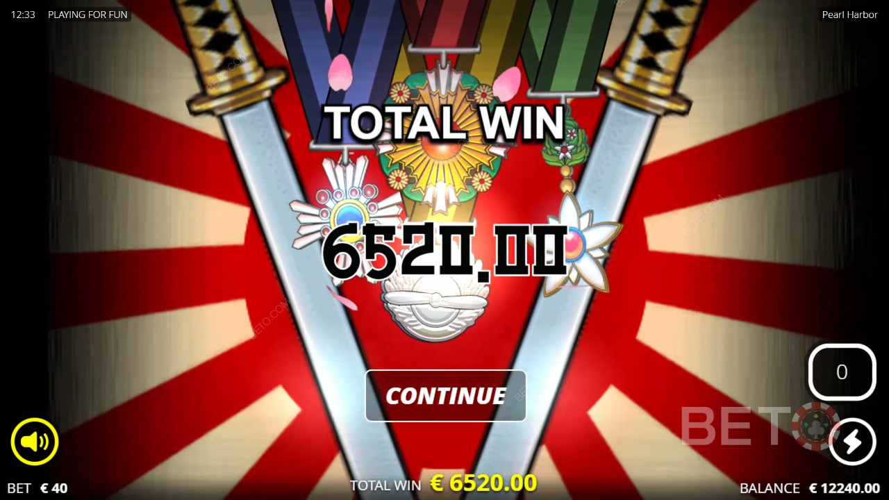 Виграйте 41,127x вашу ставку в слоті Pearl Harbor!