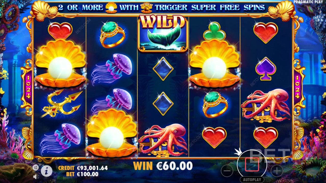 Огляд королеви Атлантиди від BETO Slots