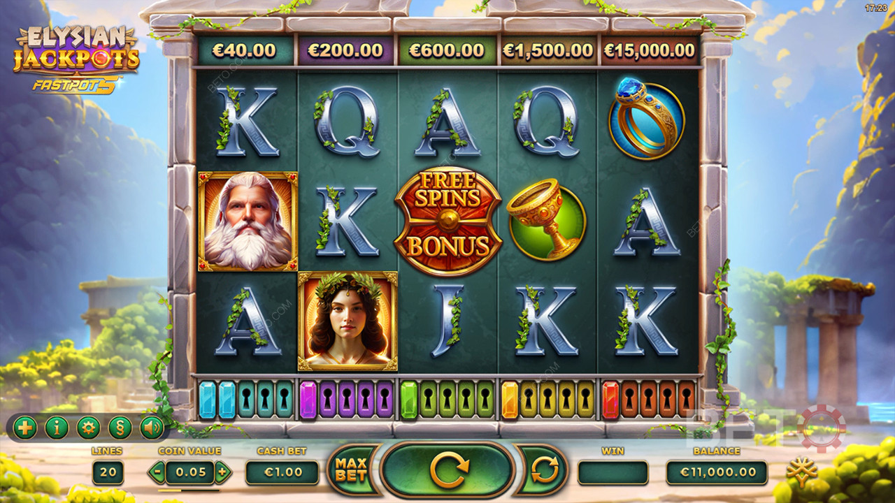 Огляд джекпотів Elysian Jackpots від BETO Slots