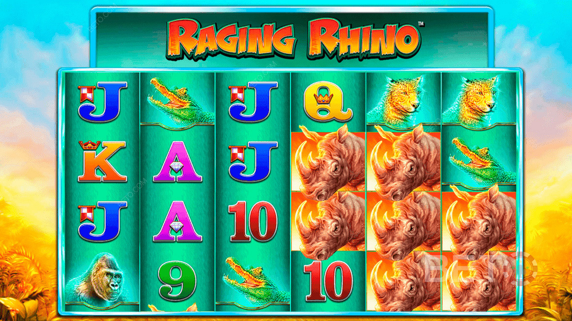 Raging Rhino від Williams Interactive (WMS) - дає вам до 46 656 способів виграти!