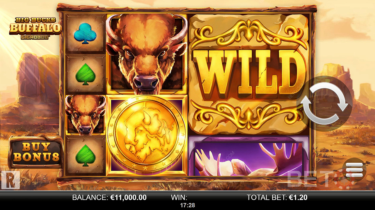 Big Bucks Buffalo Gigablox Грати Безкоштовно