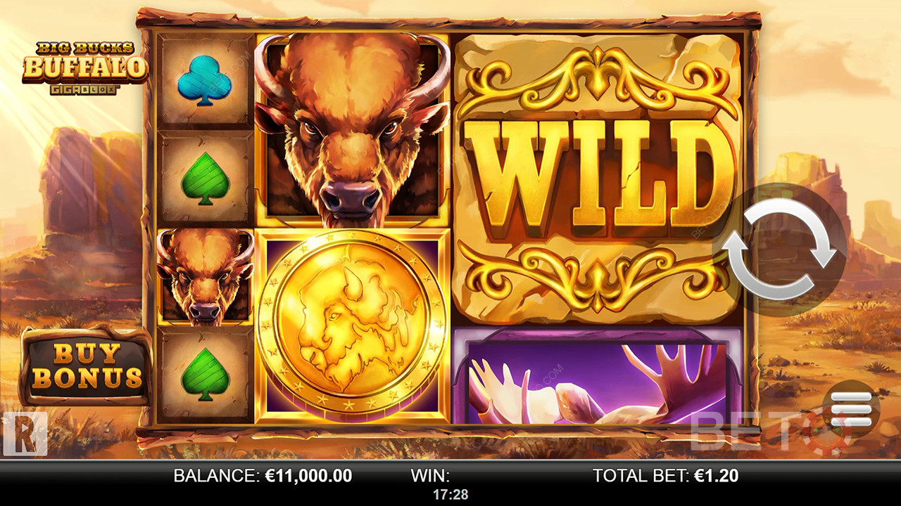 Огляд Big Bucks Buffalo Gigablox від BETO Slots