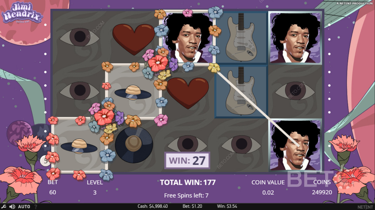 Jimi Hendrix Вайлд для створення виграшної комбінації