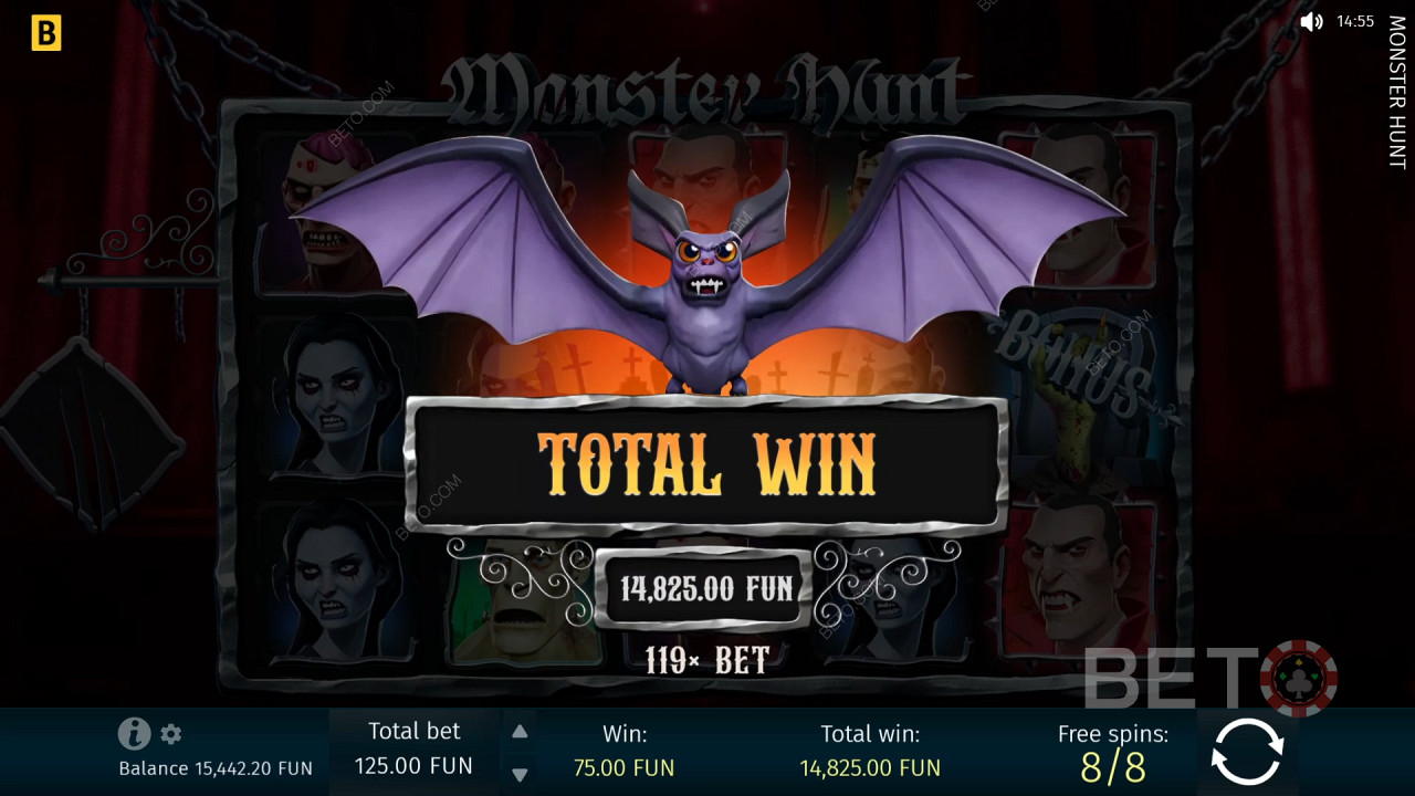 Виграйте у відеослоті Monster Hunt 1,299 разів більше вашої ставки!