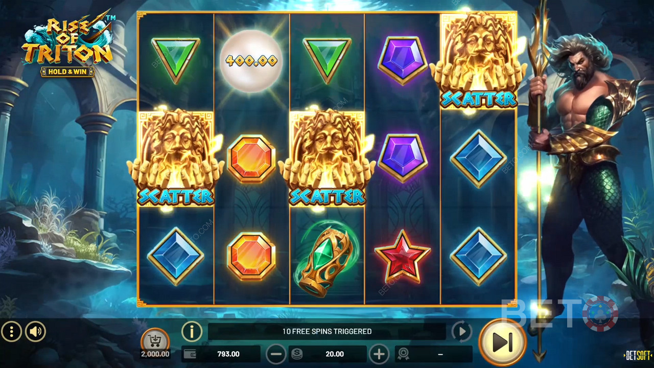 Огляд Rise of Triton від BETO Slots
