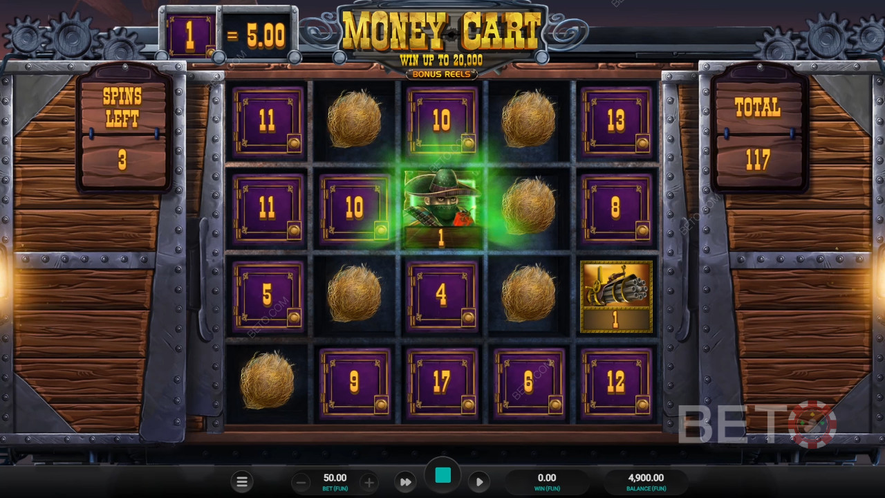 Огляд бонусних барабанів Money Cart від BETO Slots