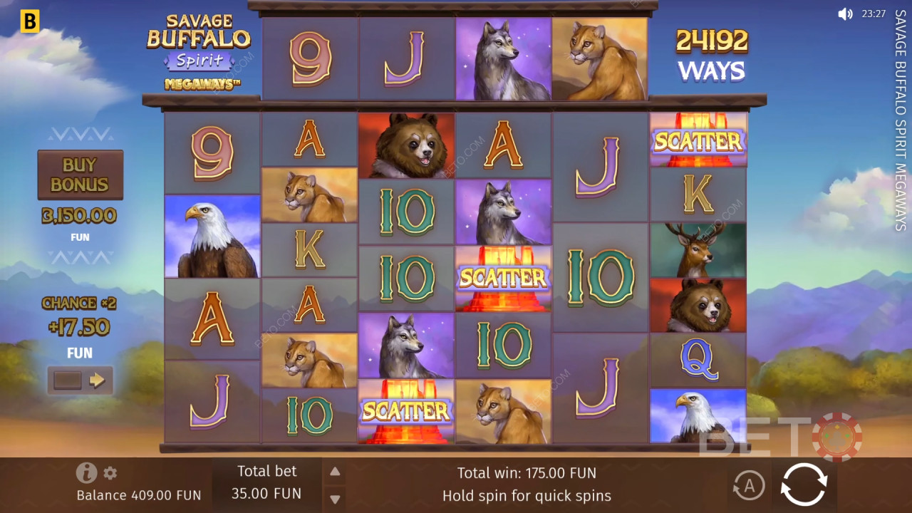 Огляд ігрових автоматів Savage Buffalo Spirit Megaways від BETO Slots
