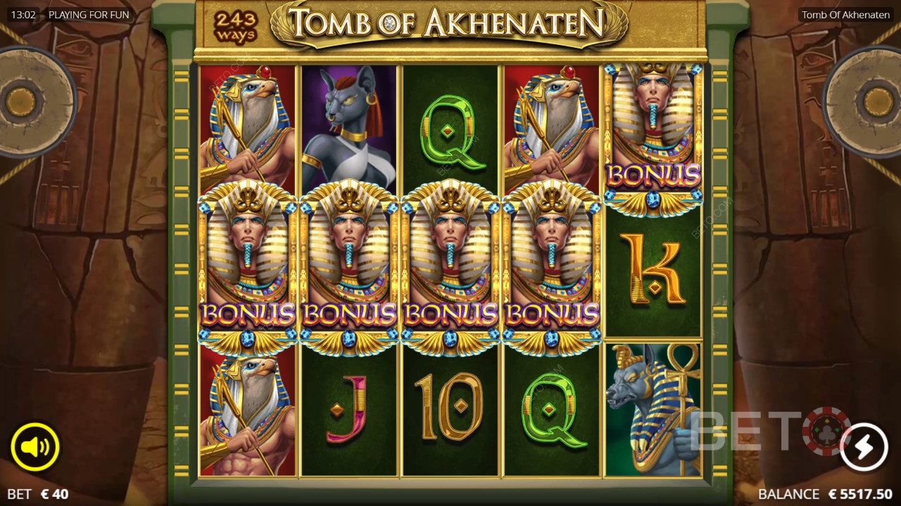 Огляд Tomb of Akhenaten від BETO Slots