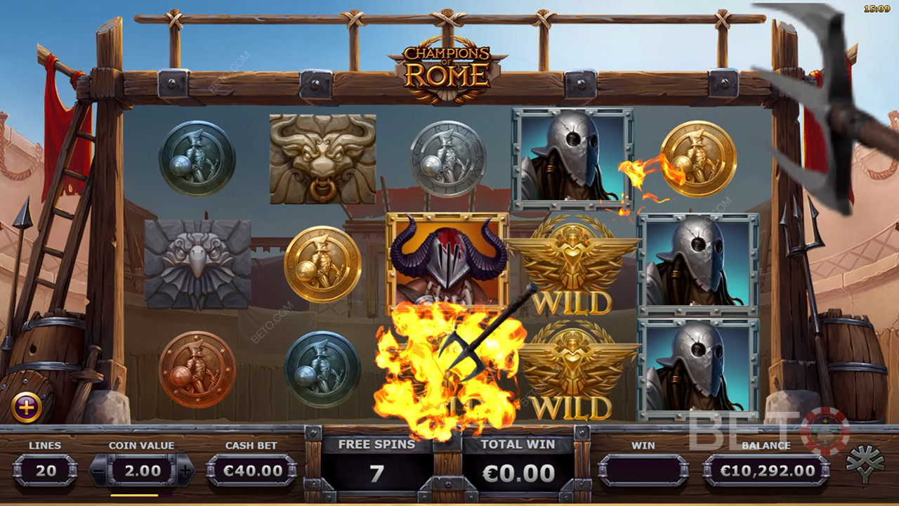 Огляд Champions of Rome від BETO Slots