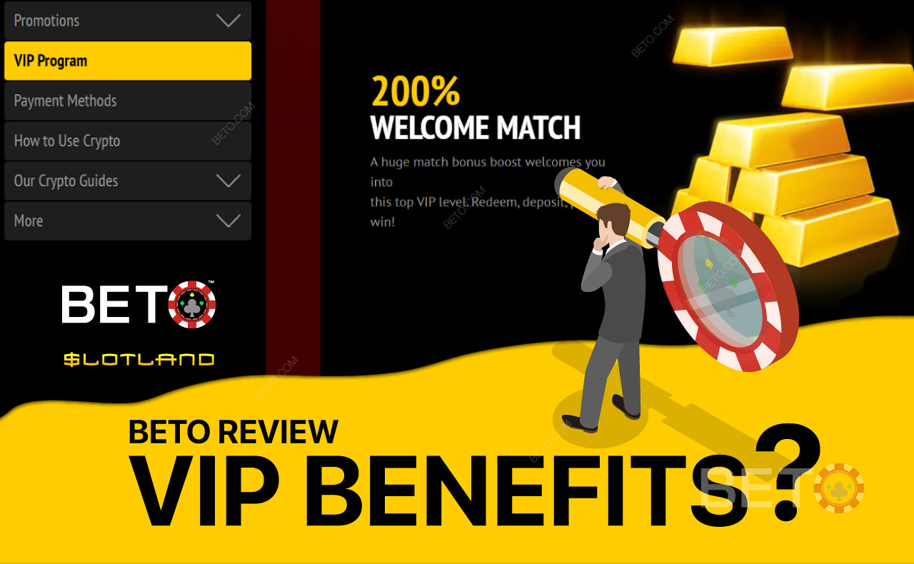 Отримайте кілька переваг, як-от 200% бонус на вітальний матч, піднявшись до VIP-рівня