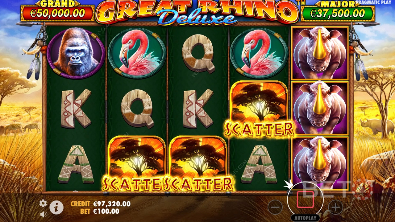 Чудовий огляд Rhino Deluxe від BETO Slots