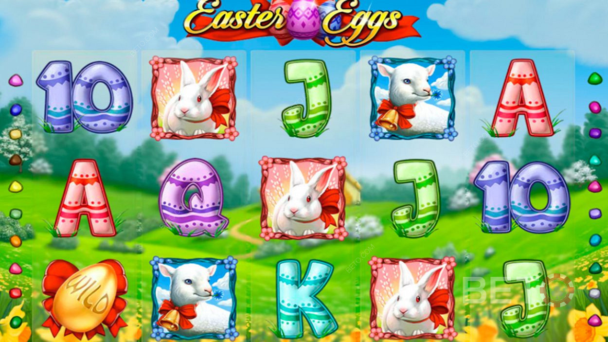 В ігровому автоматі Easter Eggs ви отримуєте 20 ігрових ліній і 5 барабанів
