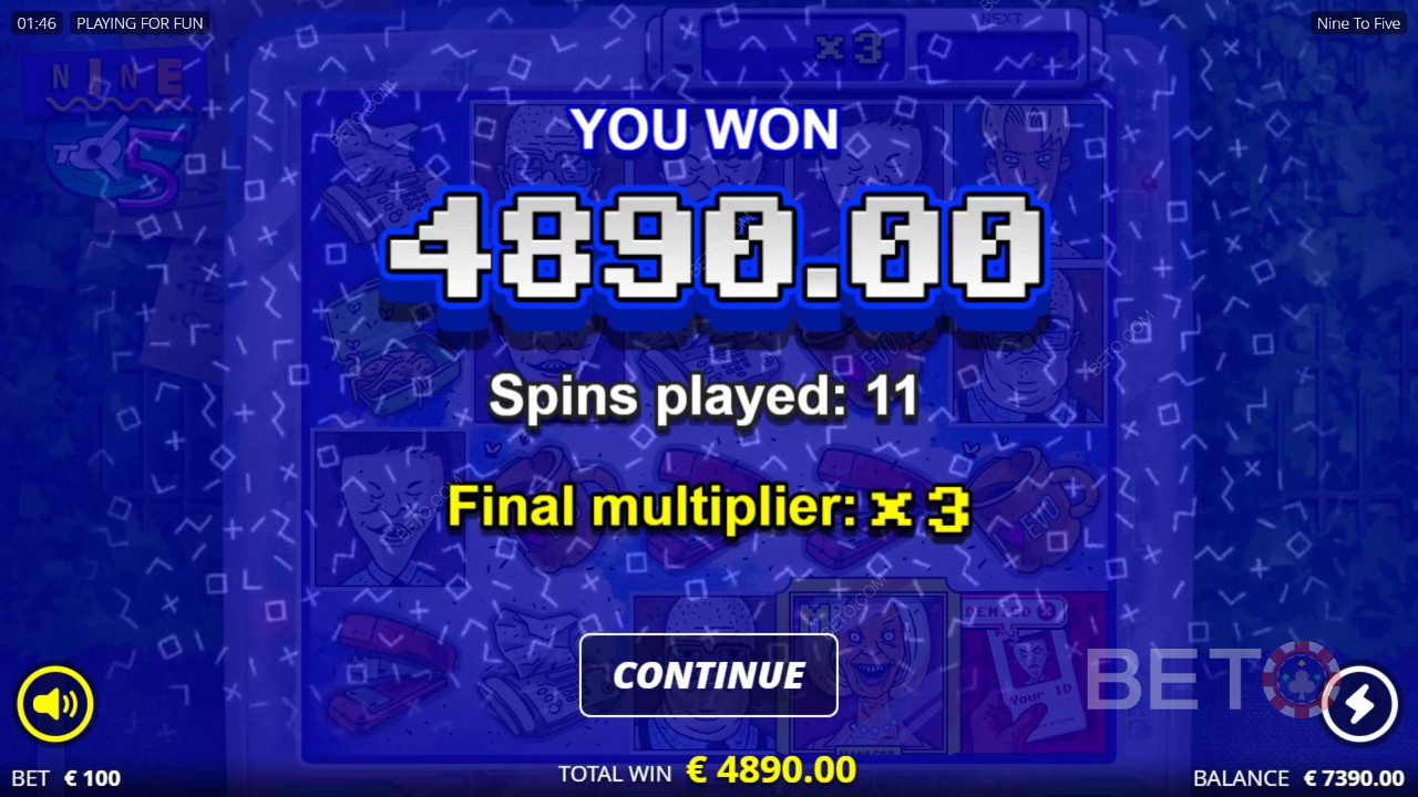 Виграйте 9,217 Вашу ставку у відеослоті Nine To Five!