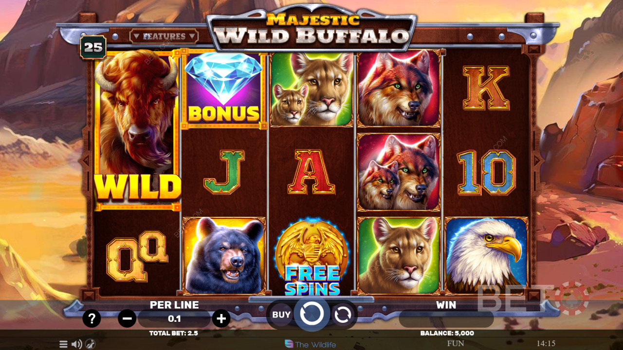 Огляд Majestic Wild Buffalo від BETO Slots