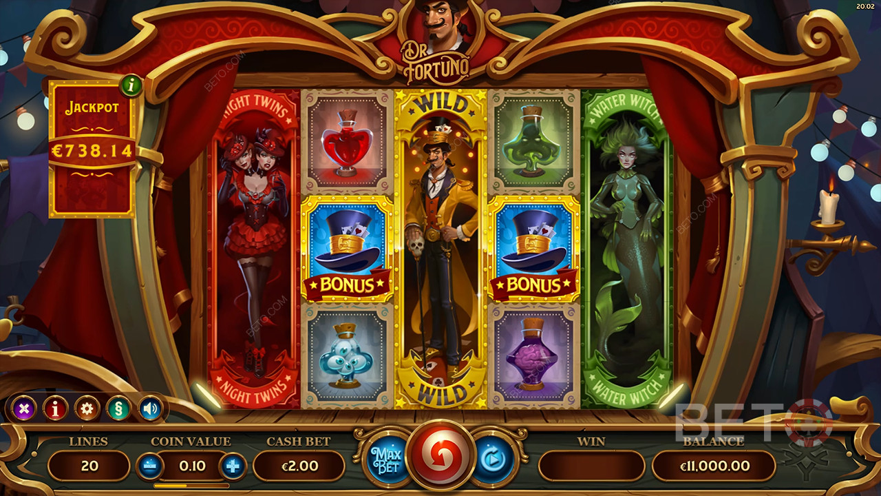 Огляд Dr Fortuno від BETO Slots