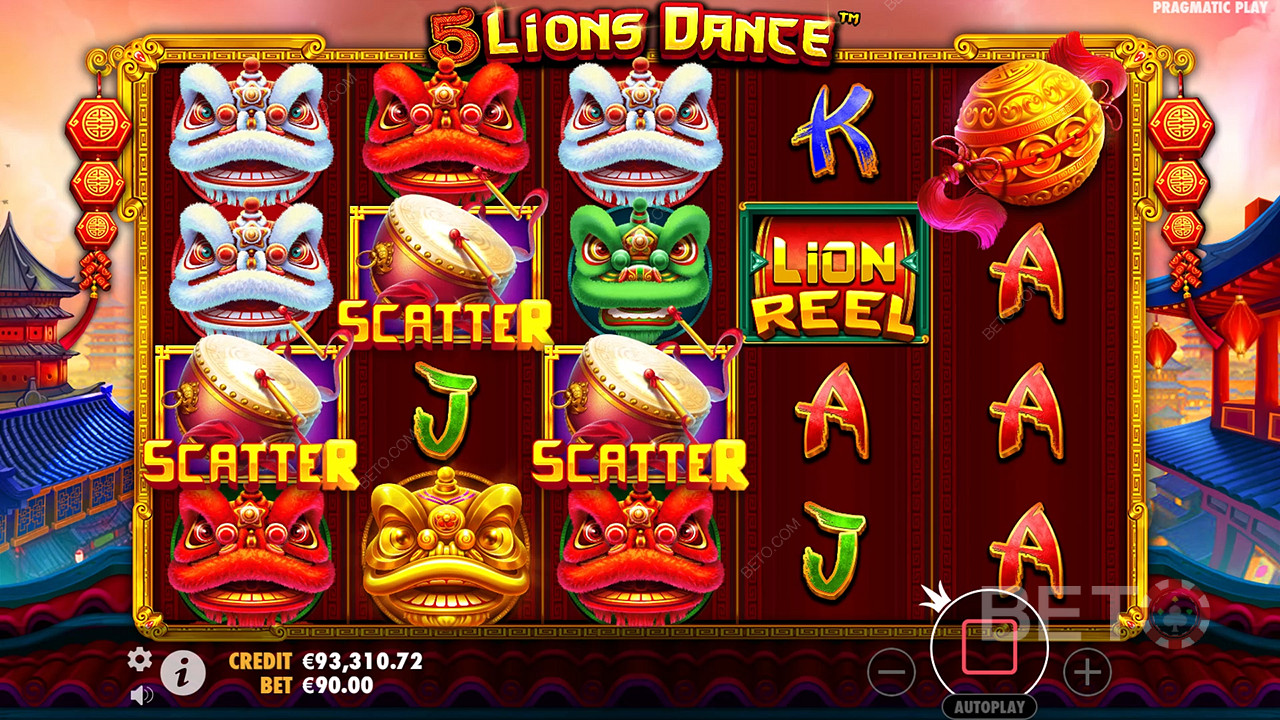 5 Lions Dance Грати Безкоштовно