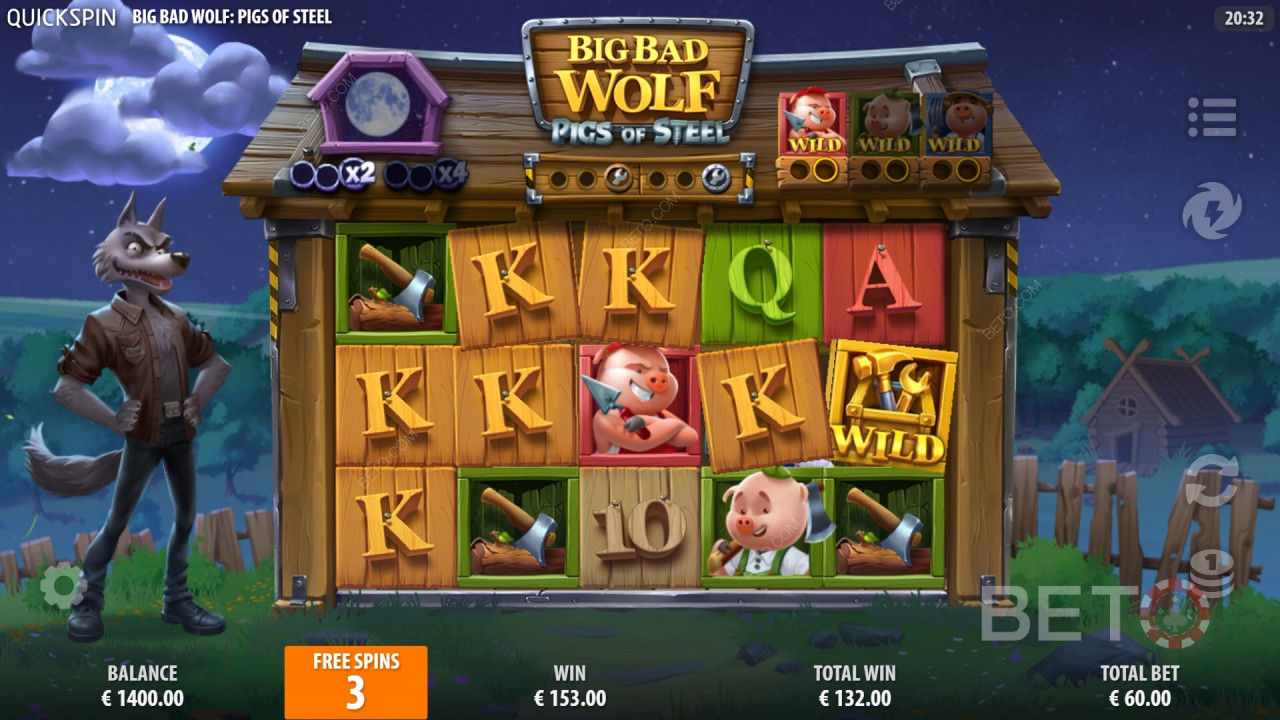Великий злий вовк: Pigs of Steel Огляд від BETO Slots