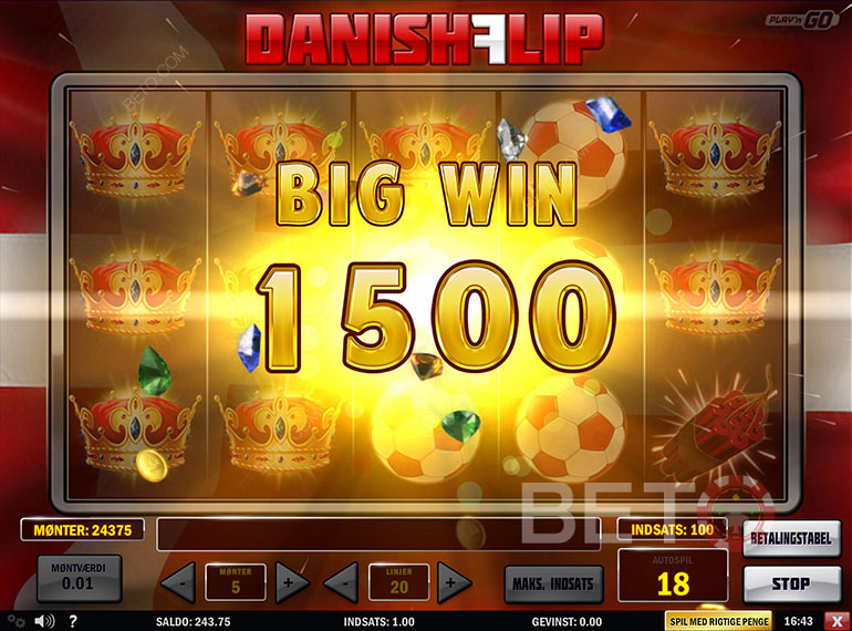 Виграйте величезну кількість монет у Danish Flip